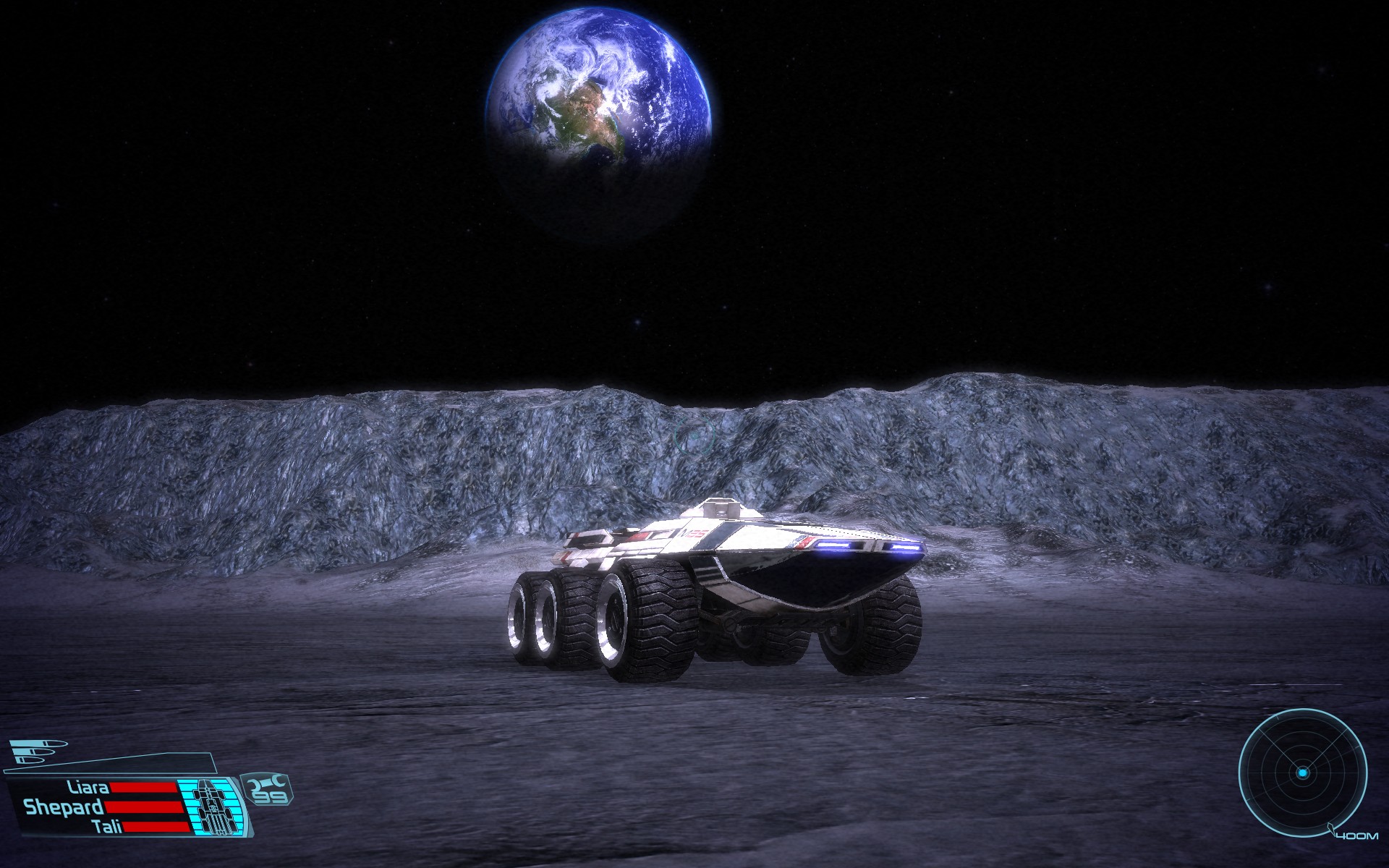 In Mass Effect 1, you drive around each planet in the Mako vehicle to explore.
