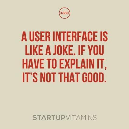 Image blague. Une interface, c'est comme une blague: s'il faut l'expliquer, c'est qu'elle est pas bonne.