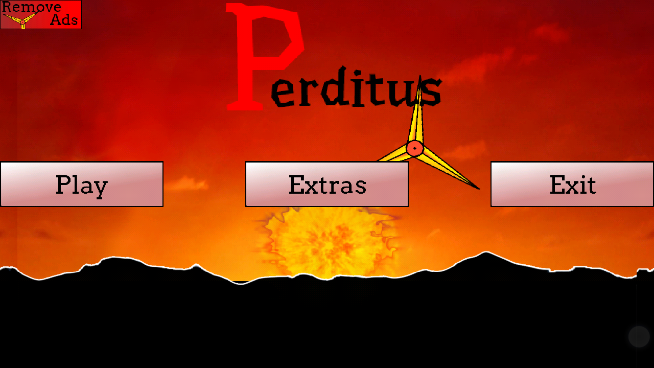 Perditus title screen.