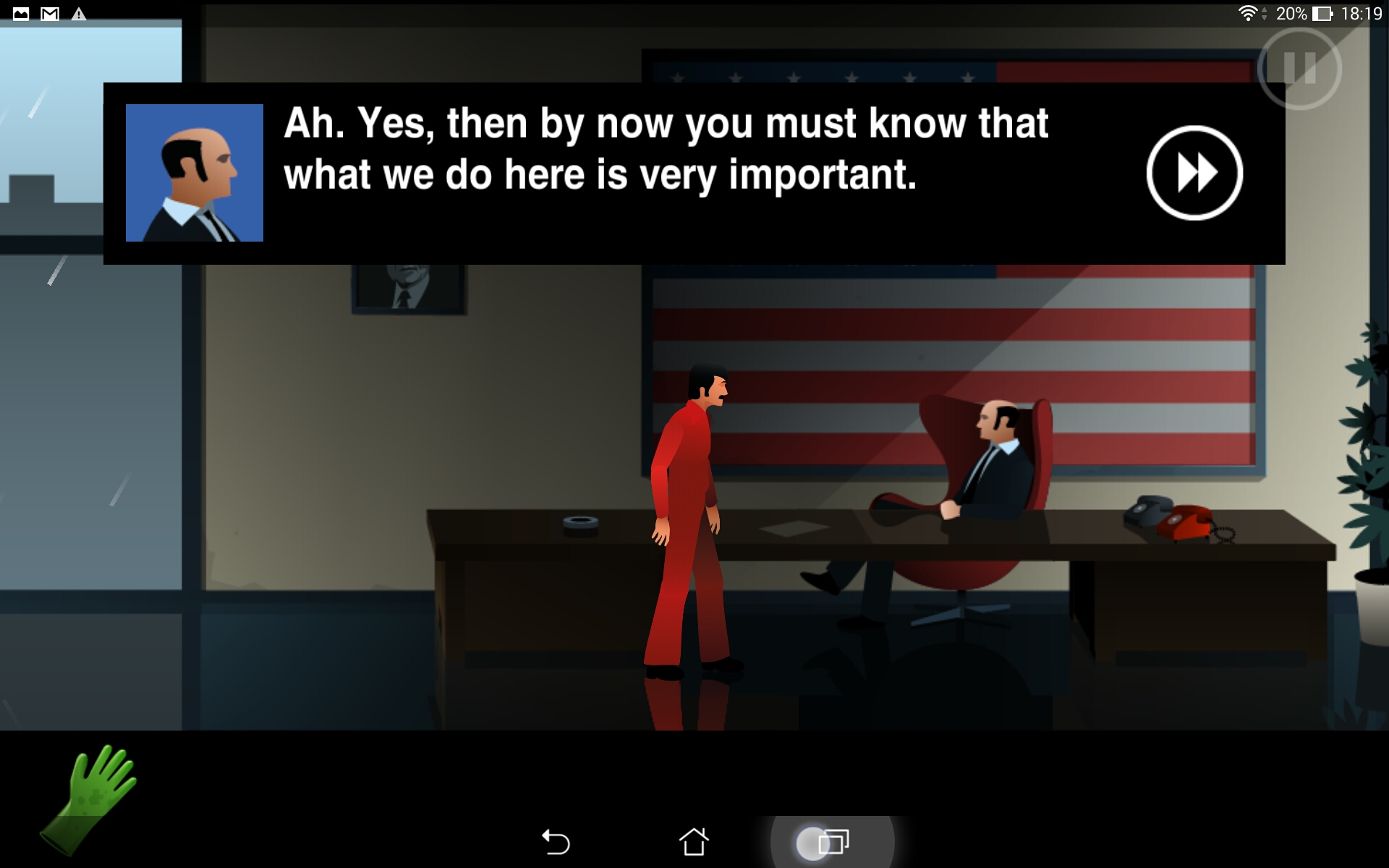 Silent Age screenshot of dialogue