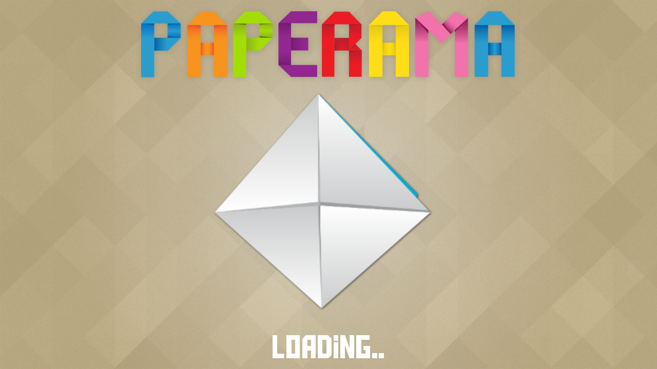 Paperama loading screen.