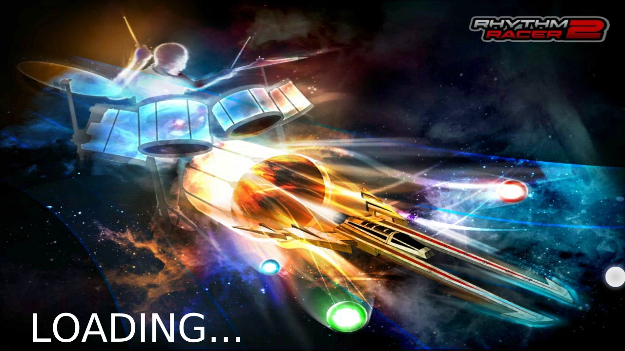 Rythm Racer loading screen.